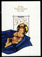 GERMANY(1978) Christmas. S/S With MUSTER (specimen) Overprint. Scott No B557. - Other & Unclassified