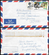 Thailand Cover Mailed To Germany 1980s. 12.50B Rate - Thailand