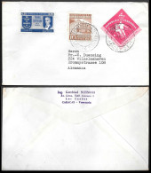 Venezuela Cover Mailed To Germany 1961. Soccer Football Stamp - Venezuela