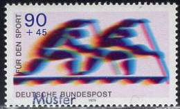 GERMANY(1979) Canoeing. MUSTER (specimen) Overprint.Scott No B563. - Sonstige & Ohne Zuordnung