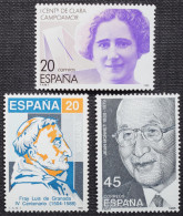 España Spain 1988  Personajes   Edi 2929/31 Nuevo New MNH ** - Ungebraucht