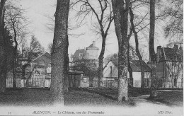 61 - Alencon - Le Château - Rue Des Promenades  ** CPA   Vierge ** - Alencon