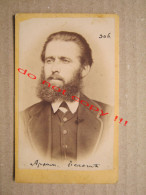 Vasa Pelagić / Original Autograph, Signature ( 1871 ) RARE Real Photo On Cardboard - Alte (vor 1900)
