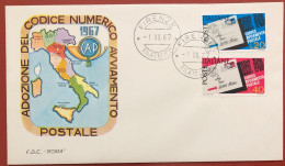 ITALY - FDC - 1967 - Postal Code - FDC