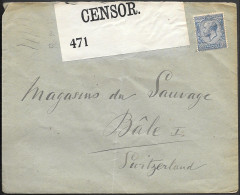 England WW1 London Cover Mailed To Switzerland 1916 Censor - Briefe U. Dokumente