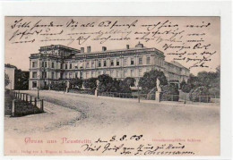 39004241 - Neustrelitz Mit Grossherzogliches Schloss. Postalisch Gelaufen Mit Poststempel 10.8.1908. Gute Erhaltung. - Neustrelitz