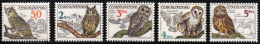 1986 Czechoslovakia Owls Set (** / MNH / UMM) - Eulenvögel