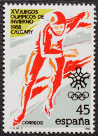 ESPAÑA SPAIN 1988 Olympic Winter Games Calgary Juegos Olimpicos Invierno  Mi 2813  Yv 2548  Edi 2932  NEW MNH ** - Hiver 1988: Calgary