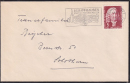 Trauerbrief  Schaffhausen - Solothurn  (ET PJ-Frankatur)       1958 - Lettres & Documents