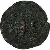Heraclius, Avec Heraclius Constantin, Follis, 610-641, Constantinople, Bronze - Byzantine