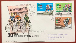 ITALY - FDC - 1967 - 50th Cycling Tour Of Italy - FDC