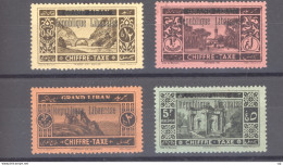 Grand Liban  -  Taxes  :  Yv  16-20  *  Sauf 18 - Timbres-taxe