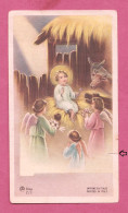 Santino, Holy Card- Inno A Gesù Bambino. Con Approvazione Ecclesiastica- Ed. AR Z-7. Dim. 105x 60mm- Pieghe Leggere- - Images Religieuses
