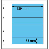 Schaubek Blankoblätter Schwarz 6 Taschen, 5 Blatt SBL15S-5 Neu ( - Fogli Bianchi