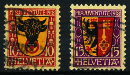 SCHWEIZ PRO JUVENTUTE Nr 143-144 Gestempelt X515D9A - Used Stamps