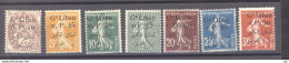 Grand Liban  :  Yv  22-28  * - Unused Stamps