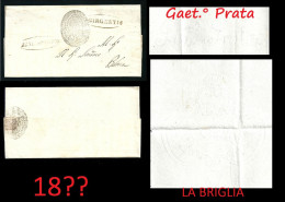 ● 18?? PIEGO LETTERA ● Prefilatelica ● Senza Testo ֍ GIRGENTI (Agrigento) / PALMA Di Montechiaro ● REAL SERVIZIO ● - 1. ...-1850 Prephilately