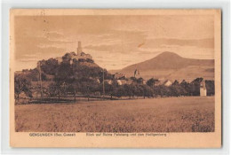 39122241 - Gensungen, Bez Kassel. Blick Auf Ruine Felsberg Und Heiligenberg Gelaufen. Leicht Fleckig, Kleine Knicke Am  - Autres & Non Classés