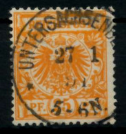 D-REICH KRONE ADLER Nr 49aa Zentrisch Gestempelt Gepr. X726EE2 - Used Stamps