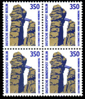 BERLIN DS SEHENSW Nr 835 Postfrisch VIERERBLOCK S27567A - Unused Stamps