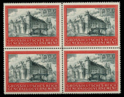 GENERALGOUVERNEMENT Nr 125 Postfrisch VIERERBLOCK X72DE26 - Occupation 1938-45