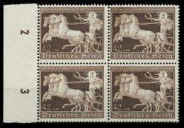 3. REICH 1940 Nr 747 Postfrisch VIERERBLOCK X77D5CA - Ungebraucht