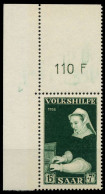 SAARLAND 1956 Nr 378 Postfrisch ECKE-OLI X79C412 - Unused Stamps