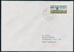 BERLIN ATM 1-080 NORMAL-BRIEF EF FDC X7E46F2 - Lettres & Documents