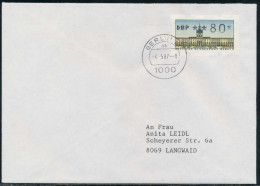 BERLIN ATM 1-080 NORMAL-BRIEF EF FDC X7E46FE - Covers & Documents
