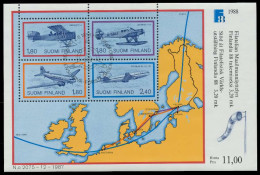 FINNLAND Block 4 Zentrisch Gestempelt S01986A - Hojas Bloque