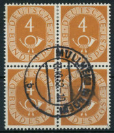 BRD DS POSTHORN Nr 124 Zentrisch Gestempelt WAAGR PAAR X82F0CA - Used Stamps