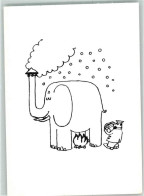 39425641 - Elefant Dampf Feuer Sign.A.Nekrassow - Humor