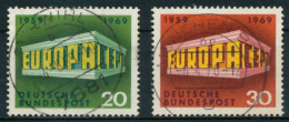 BRD BUND 1969 Nr 583-584 Zentrisch Gestempelt X831FE6 - Oblitérés