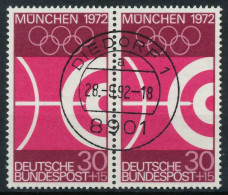 BRD 1969 Nr 590 Zentrisch Gestempelt WAAGR PAAR X8328C6 - Used Stamps