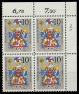BRD 1970 Nr 655 Postfrisch VIERERBLOCK ECKE-ORE X832F22 - Neufs