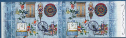 Aland 1999 Folk Art Furniture Stamp Booklet 2 Blocks Of 4 MNH  Ward Robe, Chest, Distaff, Spinning Wheel - Autres & Non Classés