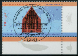 BRD 2001 Nr 2195 ESST Zentrisch Gestempelt ECKE-URE X84CECE - Used Stamps