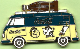 Pin's BD Coca-Cola Volkswagen VW La Belle Et La Bête - 4X18 - Coca-Cola