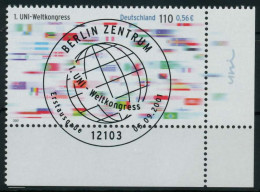 BRD 2001 Nr 2215 ESST Zentrisch Gestempelt ECKE-URE X84CFCE - Used Stamps