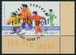 BRD 2001 Nr 2167 ESST Zentrisch Gestempelt ECKE-URE X84D4CE - Used Stamps