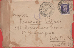 ITALIA - Storia Postale Regno - 1943 - 50c Imperiale - Verificata Per Censura - Viaggiata Da Ravenna Per Posta Militare - Marcofilie