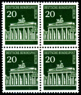 BERLIN DS BRAND. TOR Nr 287 Postfrisch VIERERBLOCK S93F312 - Neufs