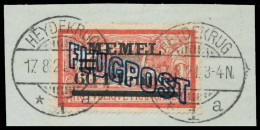 MEMEL 1921 Nr 41yIII Zentrisch Gestempelt Briefstück ATTEST X472D16 - Memel (Klaïpeda) 1923