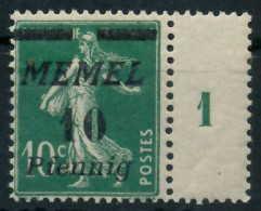 MEMEL 1922 Nr 54b Ms1 Postfrisch ATTEST X472D32 - Memelgebiet 1923