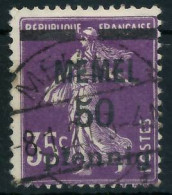MEMEL 1920 Nr 23c Gestempelt Gepr. X47308A - Memelland 1923