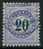 SCHWEIZ PORTOMARKEN 1878 Nr 6IIK Gestempelt X6B6202 - Strafportzegels