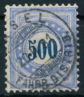 SCHWEIZ PORTOMARKEN 1878 Nr 9I Ka Zentrisch Gestempelt X6B6222 - Postage Due