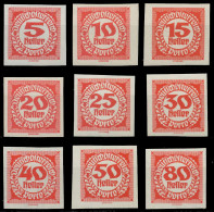 ÖSTERREICH PORTOMARKEN 1920 21 Nr 93-101 Postfrisch X70767A - Portomarken