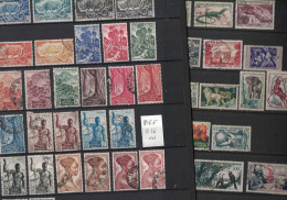 Afrique Equatoriale Française - AEF - Collection De 50 Timbres Oblitérés De 1947 à 1958 - Animaux, Fleurs - Usati