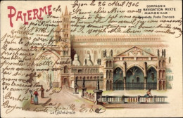 Lithographie Palermo Sizilien Sicilia Italien, La Cathedrale - Andere & Zonder Classificatie